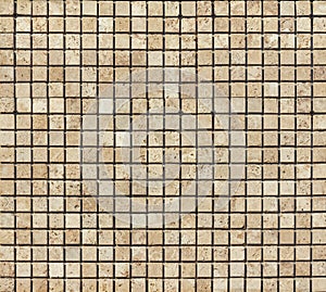 Travertine tile ceramic, mosaic square design seamless texture