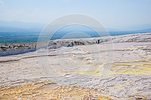 Travertines in Pamukkale, Turkey