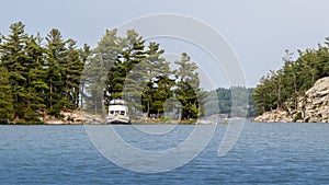 Trawler anchored in Covered Portage