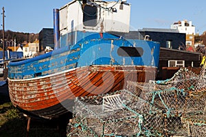 Trawler fishing boat industry Hastings England