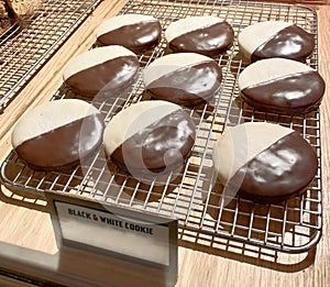 Tray of Black and White Cookies