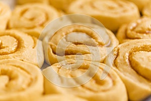 tray of cinnamon rolls ready to go into the oven