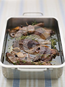 Tray of Confit Duck Legs