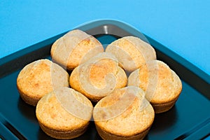 Tray of Corn Muffins