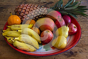 Tray of fruits