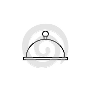 tray icon. Element of otel and motels for mobile concept and web apps. Thin line icon for website design and development, app deve