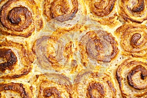 Tray of strawberry quark rolls