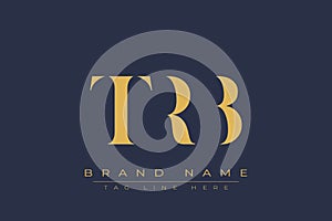TRB abstract letter logo design