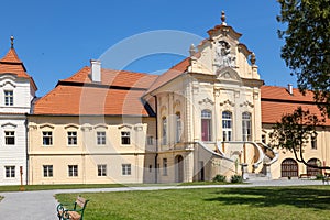 Trcka castle and monastery Zeliv, Vysocina district, Czech republic