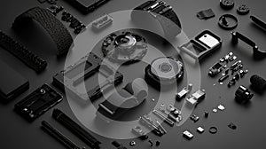 trcker high contrast style for disassembling a health tracker