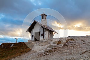 Tre Cime di Lavaredo in beautiful surroundings and one little ch