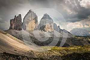 Tre Cime di Lavaredo in the Italian Dolomites