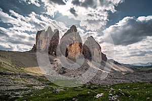 Tre cime di Lavaredo in Italy