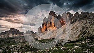 Tre cime di Lavaredo in Italy