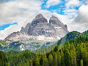 Tre Cime di Lavaredo Mountain. Dolomites, Italy