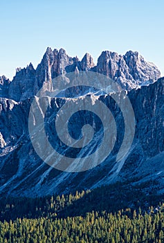 Tre Cime di Lavaredo Mountains in Italy