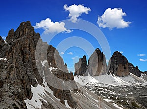 Tre cime di Lavaredo with Paternkofel photo