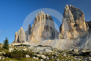 Tre Cime di Lavaredo, Sexten Dolomites in Italy