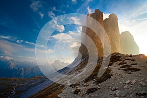 Tre cime dolomiti photo