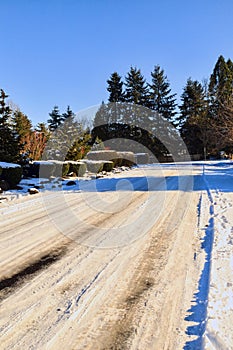 Treacherous Icy Road