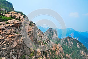 Treacherous mountain cliffs