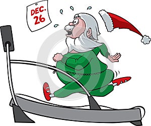 Treadmill Santa