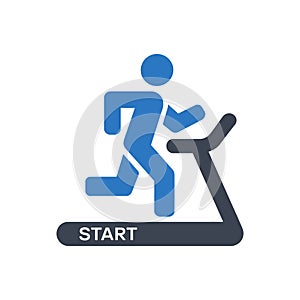 Treadmill Start Icon