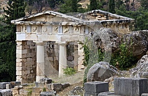 Treasure of the Athenians at Delphi archaeo