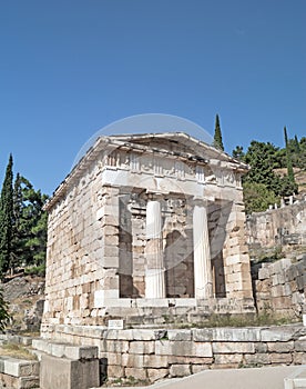 Treasure of the Athenians at Delphi oracle