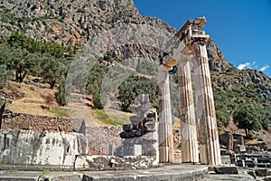 Treasure of the Athenians at Delphi oracle