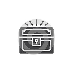 Treasure chest vector icon