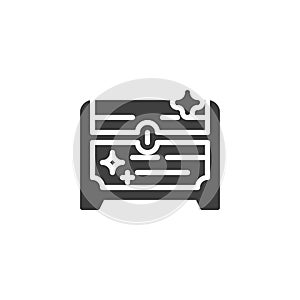 Treasure chest vector icon