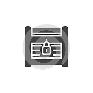 Treasure chest vector icon