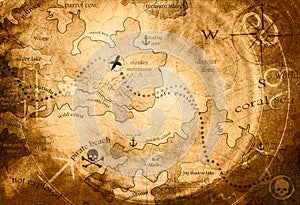 Treasure hunt map