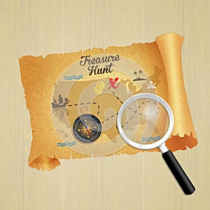 Treasure hunt parchment