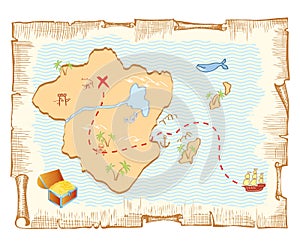 Treasure map.