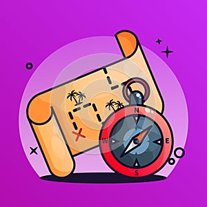 Treasure map and Compass Gradient