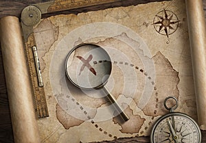Treasure map scroll