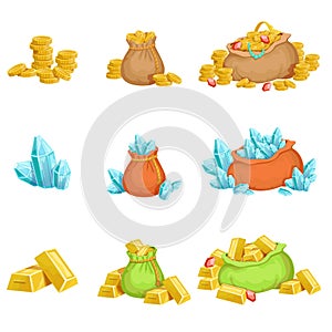 Treasure And Riches Set OF Game Design Elements