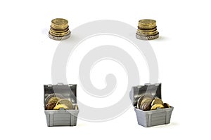 Treasure and stack money