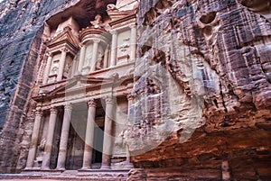 The Treasury Al-khazneh  In Petra