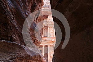 The Treasury,Al Khazneh, in Petra, Jordan