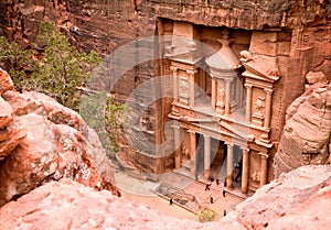 The Treasury. Ancient city of Petra photo