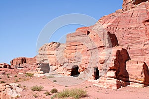 The Treasury in the ancient Jordanian city of Petra