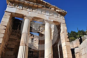 The treasury of the athenians - delphi photo