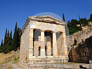 Treasury of the Athenians, Sanctuary of Apollo, Delphi, Greece