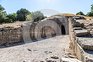 Treasury of Atreus in Mycenae, Greece