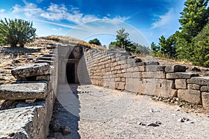 Treasury of Atreus in Mycenae, Greece