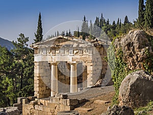 Treasury of Delphi, Greece