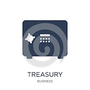 Treasury icon. Trendy flat vector Treasury icon on white background from business collection